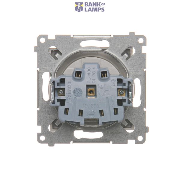 Single switch, (module), 10AX, quick connection, Bronze matt, metalic image 1