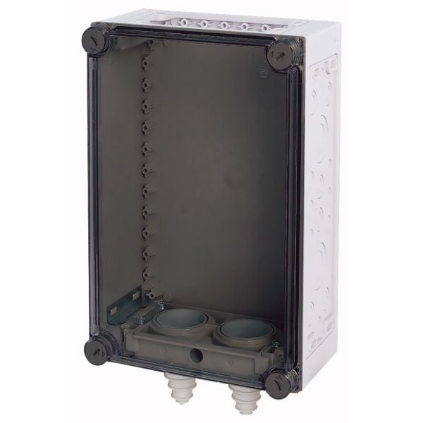 KST32-125 Panel enclosure, with gland plate and cable glands, HxWxD=187.5x250x150mm image 1