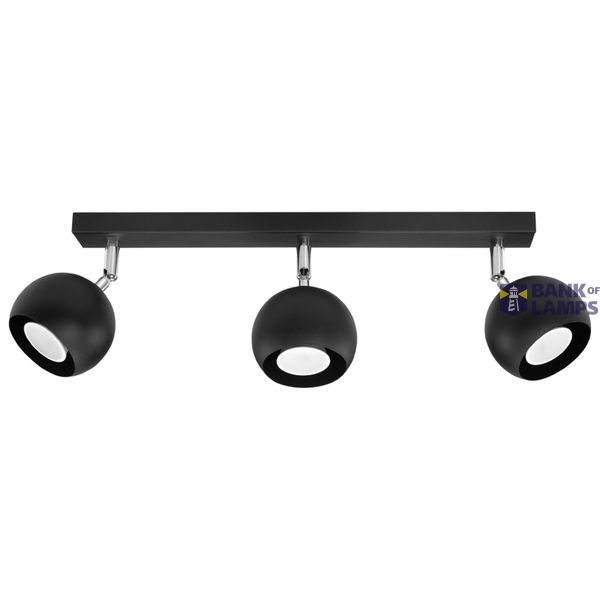 CEILING LAMP OCULARE 3 BLACK GU10 3X40W IP20 image 7