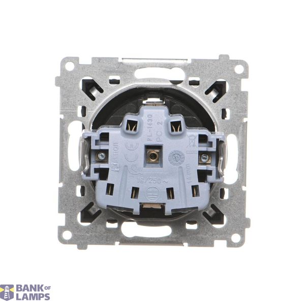 Single switch with a key - 2 positions "0-1", graphite mat, 5A image 1
