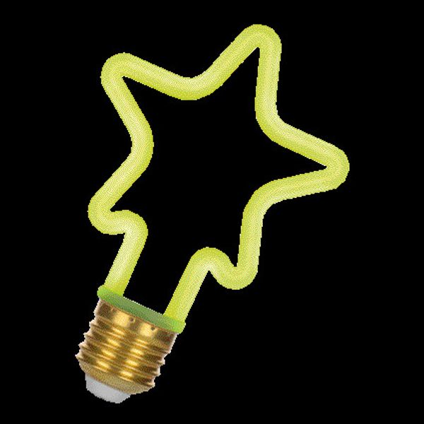 Neon LED Star E27 4W Green image 2