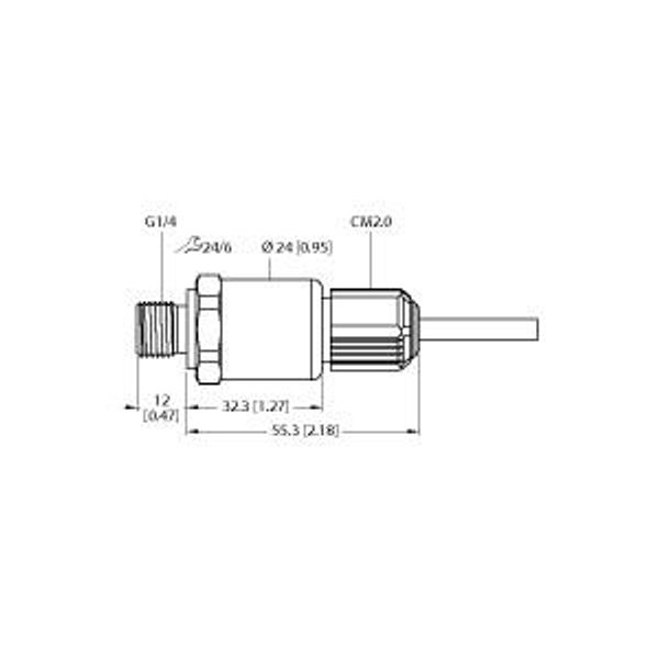 Pressure Transmitter With Current Output (2-Wire)   PT1R-1004-I2-CM2.0/O image 1