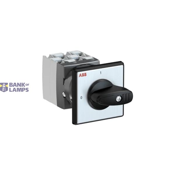 Cam switch OC25G04PNBN00NA4, 1SCA126452R1001 25A/4P 0-I black lever front plate image 1