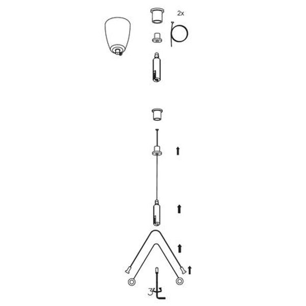 Suspension system universal - 2 ropes Y image 1