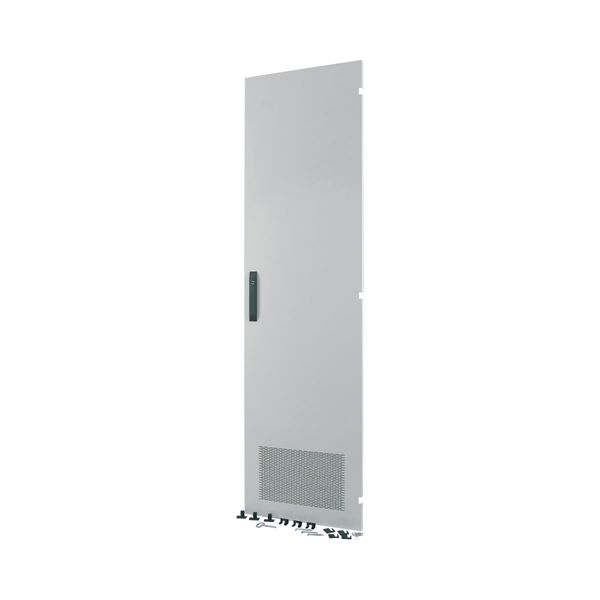 XLSD3R143 Section door, ventilated IP31, hinges right, HxW = 1400 x 300mm, grey image 2