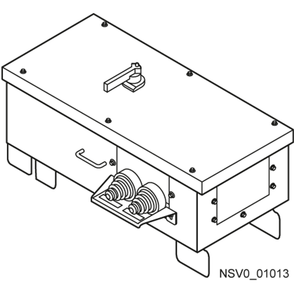BD2-AK04/FS250BS-4 TAP-OFF UNIT 225A / 1X 4 POLE WITH BS FUSE SWITCH image 1