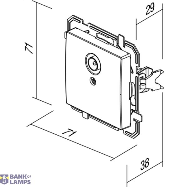 SOCKET TV BASIC 0dB PW XO 4417026 image 4