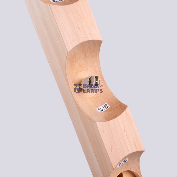 Ceiling lamp BULBO 4 natural wood image 7
