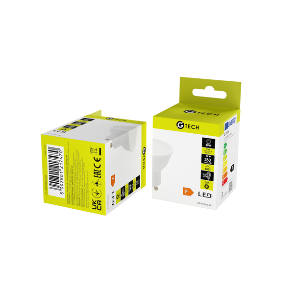 G-TECH LED Bulb GU10, 3 W, 240 lm, 4000K, AC220-240V, 120° image 3