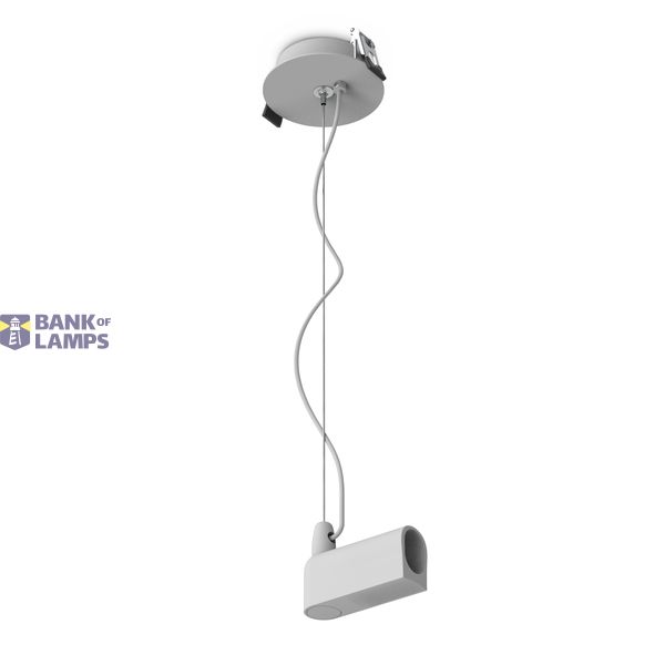 42004PR/W WHITE P&P RECESSED BASE WITH POWER SUPPLY CABLE image 1