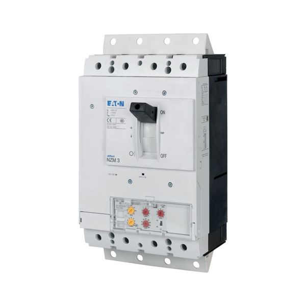 NZMH3-4-VE630/400-SVE Circuit-breaker, 4p, 630A, 400A in 4th pole, withdrawable unit image 3