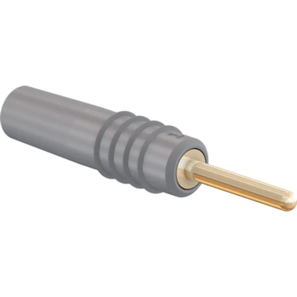 1 mm plug, solder connection, 0.25 mm², gray, 22.2602-28 image 1