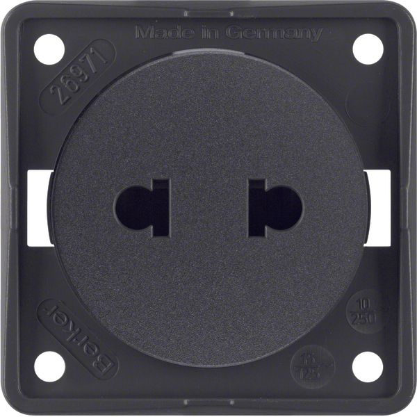 Plug w.out earth.cont. Euro-Americ. stand., cont.prot., screw term, In image 1