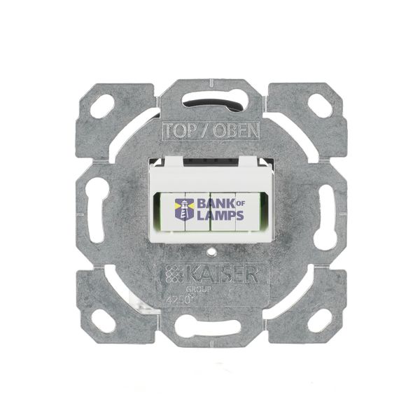 0244/42-500 Optical Inserts LC-Quad 4gang silve Optical fibre image 1