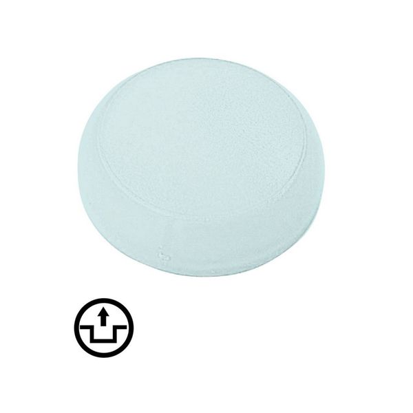 M22-XL-W-X12 Lens, indicator light white, flush, unlock symbol image 4