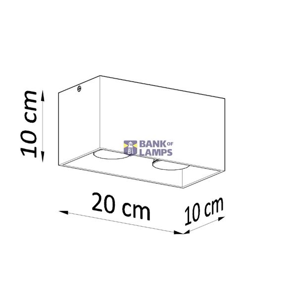 SPOT QUAD MAXI GREY GU10 2X40W IP20 image 8