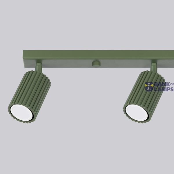 CEILING STRIP WITH GROOVED GREEN REFLECTORS 4XGU10 CARBON FAMILY image 8