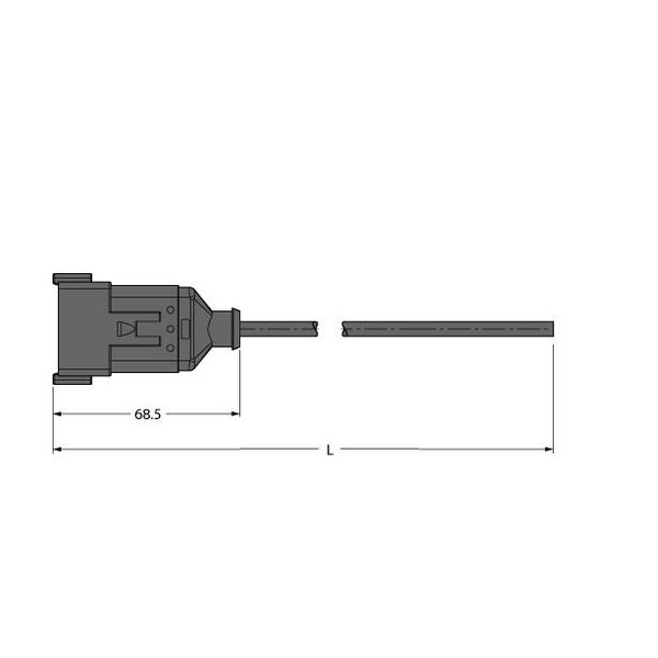 Deutsch Connector Connection Cable   DT04-12P-A-10/TXL image 1