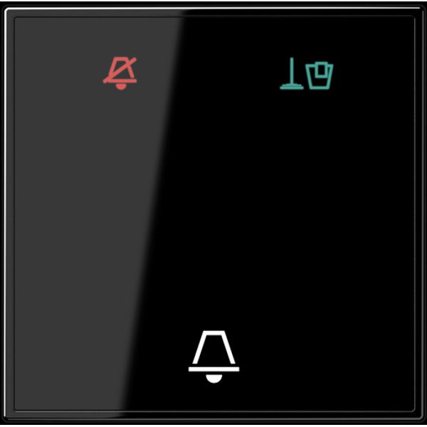 Hotel 1-gang rocker glass, corridor unit LSCUKO6MSW image 1