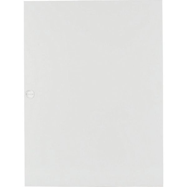 Flush mounted steel sheet door white, for 24MU per row, 2 rows image 3