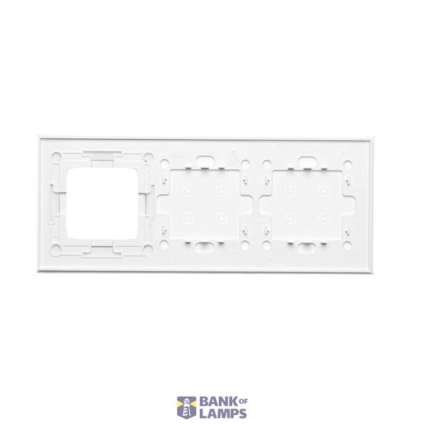 Quadruple frame, metal, black inox image 2