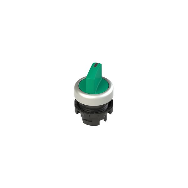 Illuminated short handle selector, 2 positions green with marking image 2