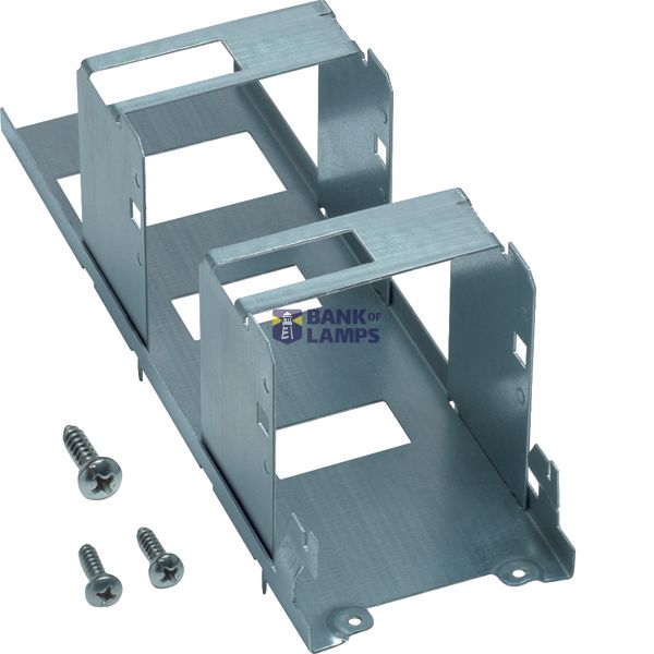 Device carrier LV, 2 DIN adapters, isolation terminal holders, LV size image 1