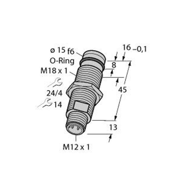 Inductive Sensor For High Pressures   BID2-G180-AP6-H1141/S212 image 1