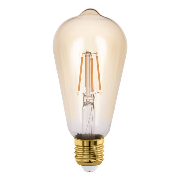 LM-E27-LED FILAMENT AMBER ST64 5.5W/500lm 2200k dimm image 1