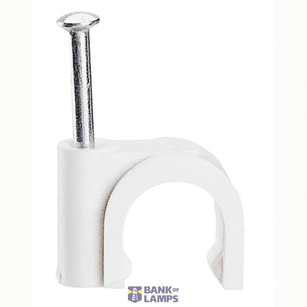 Cable clip Fixfor - for concrete materials - for cable 7 mm² - white image 2