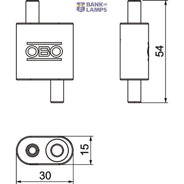 QWT CG 3 ALU Cable gripper for wire diameter 3 mm image 2