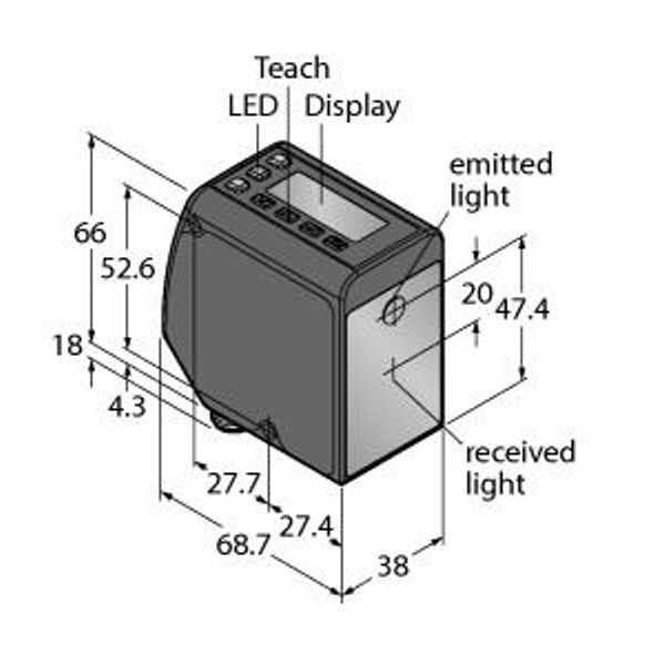 Photoelectric Sensor Diffuse-Mode Laser Sensor (Runtime Measurement)   LTF24KC2LDQ image 2