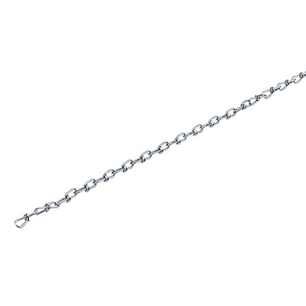 SWI 2.5 1000 CHAIN ST/ZN #K27 KNOTTED - Knotted-link chain image 1