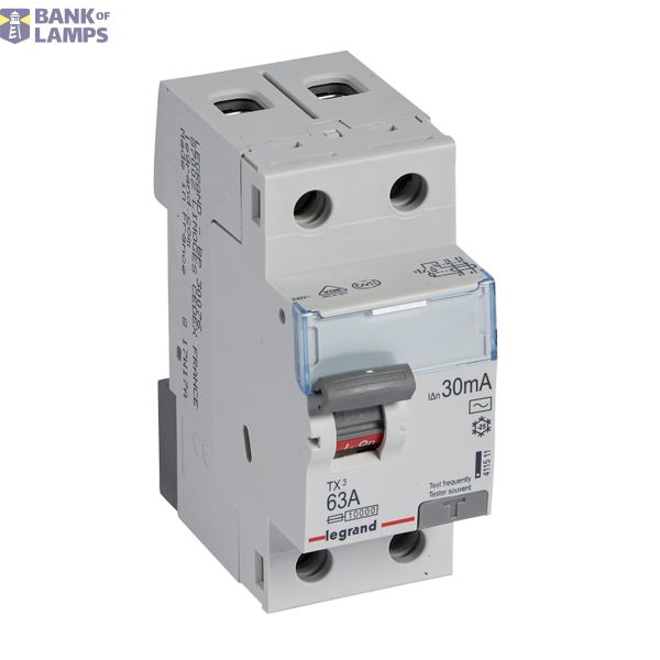 RCCB TX³ - 2P - 230 V~ - 30 mA - 63 A - AC type image 2