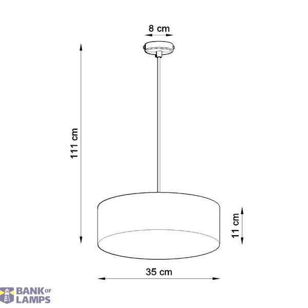 HANGING LAMP ARENA 35 WHITE E27 2X60W IP20 image 6
