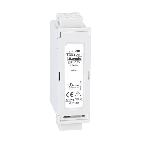 Expansion module EXP series for flush-mount products, 2 analog outputs, opto-isolated 0/4-20mA, 0-10V or 0...±5V image 1
