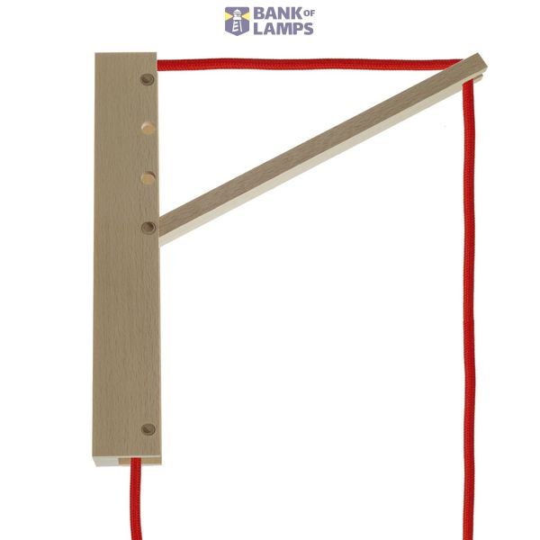Pinocchio, adjustable wooden wall bracket for pendant lamps image 1