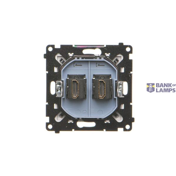 IP44 single socket outlets with Schuko earthing and shutters - white flap, white, 16A image 1