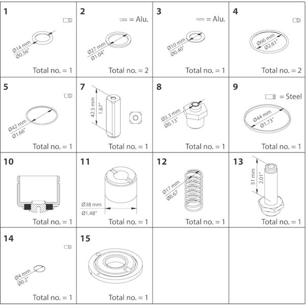 Overhaul kit EVRA / EVRS 32 image 1