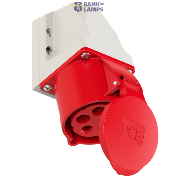 Fixed socket 32A 5P 400V 6h IP44 image 1