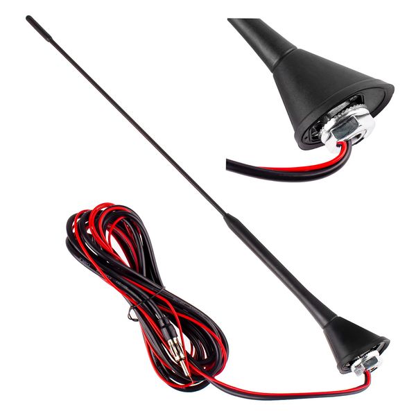 Car antenna 40 cm with amplifier ANT08 AMIO-01511 image 1