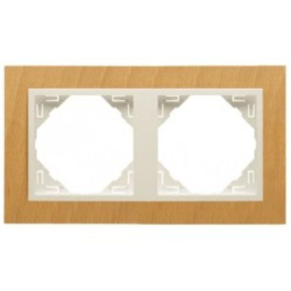 DOUBLE FRAME BEECH/PEARL image 1