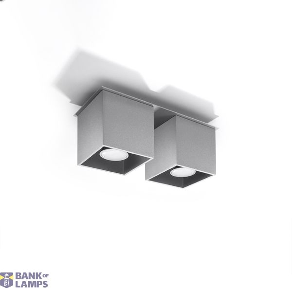 SPOT QUAD 2 GREY GU10 2X40W IP20 image 4