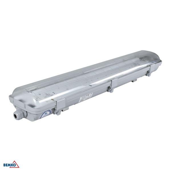 LED HERMETIC FITTING ALWAR EMPTY 2X18W IP65 image 1