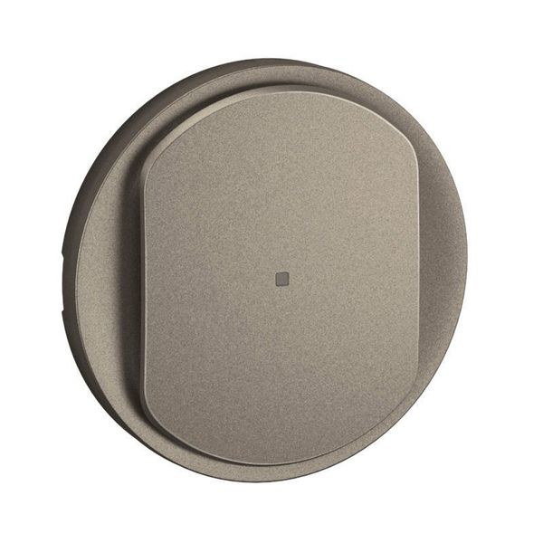 COVER FOR PUSH DIMMER 3 WIRES WITH NEUTRAL TITANIUM image 2