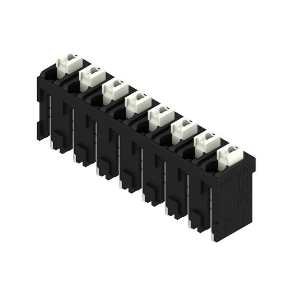 Printed circuit board terminals, 5.00 mm, Number of poles: 8, 180°, Solder pin length (l): 1.5 mm, black, PUSH IN with actuator, Clamping range, max. : 1.5 mm², Tube image 2