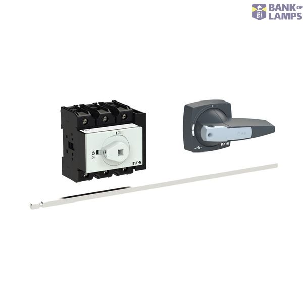 P3 Main switch, 80 A,Rear mounting, 3 pole, Form M4/K2-G, Gray, Short  image 5