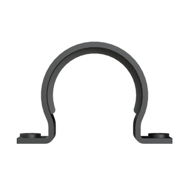 BGH-70 CONDUIT CLAMP 2SCREW PA6 NW70 BLK image 1