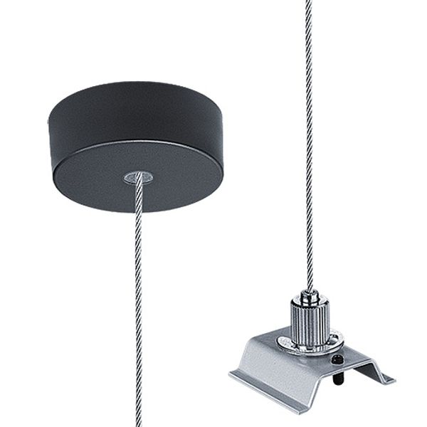 SLOIN slim ASI1 E-L SR/BK - Cord suspension incl. ceiling rose image 1