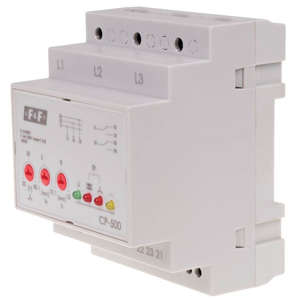 Three-phase voltage relay CP-500, Un=3x500V without N image 1